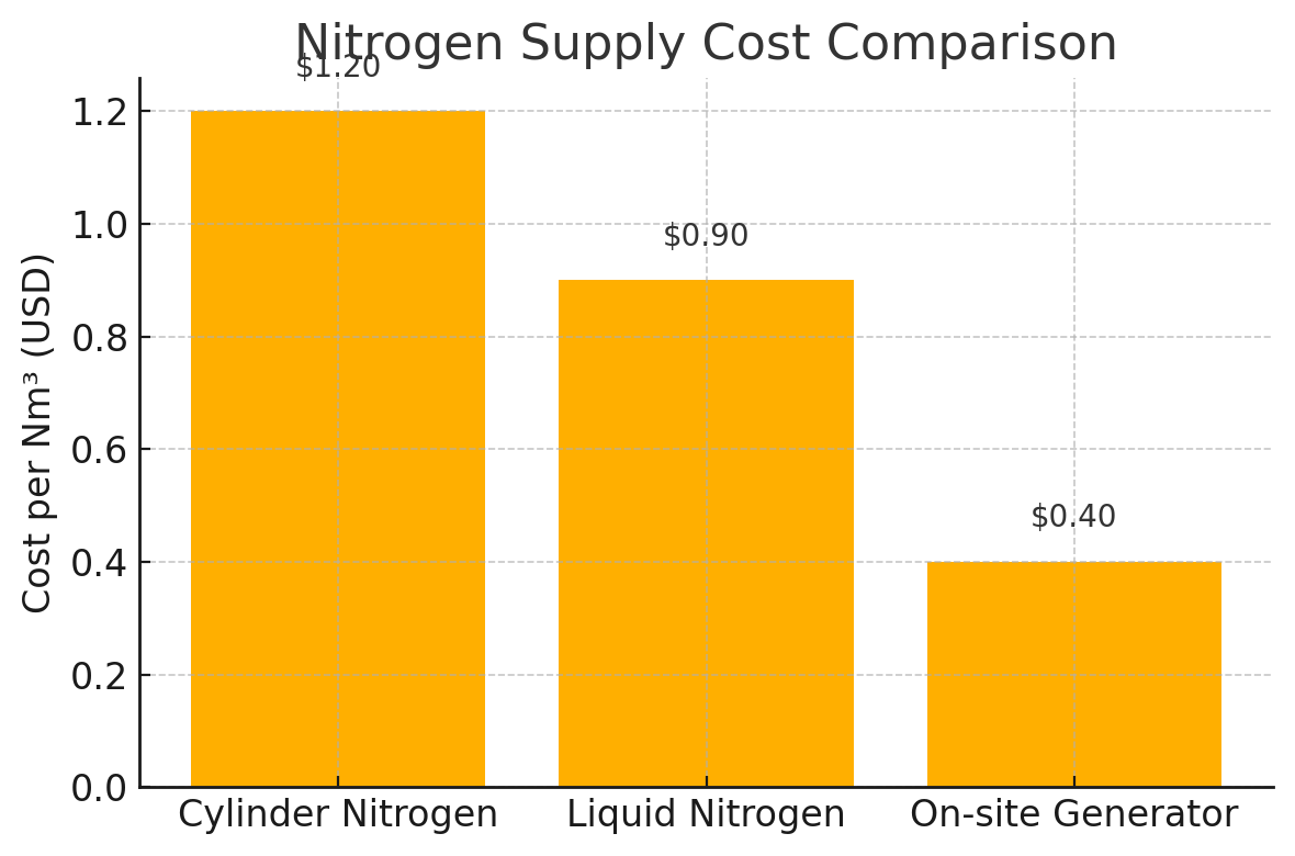 Nitogen Supply Cost Comparison