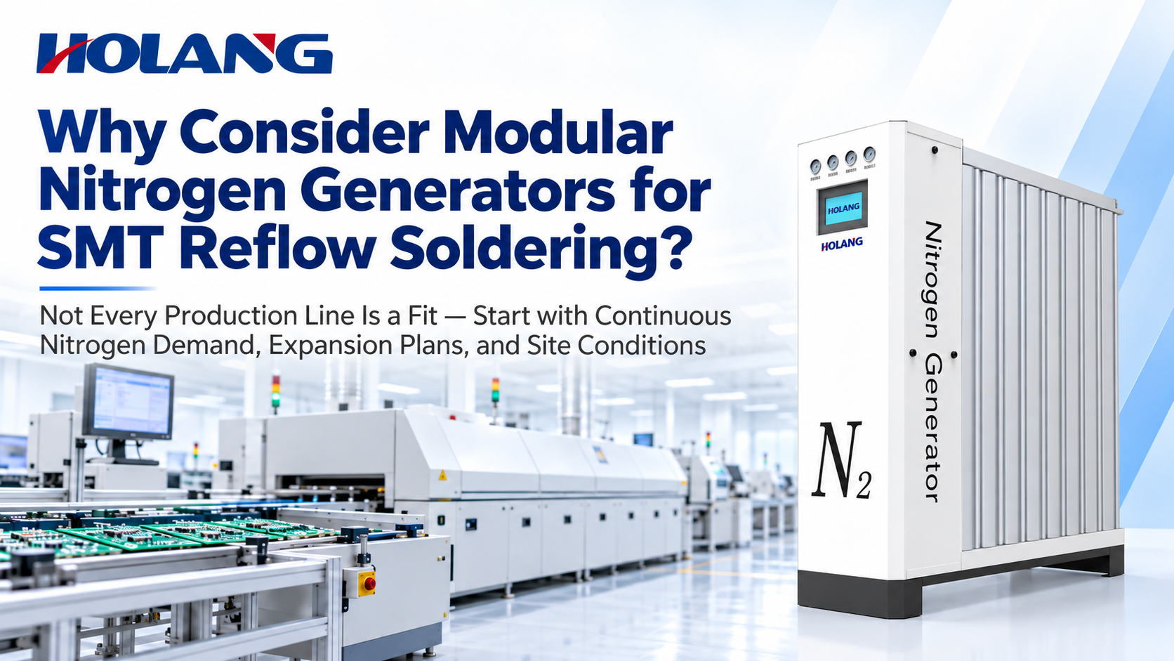 Why Should SMT Reflow Lines Consider Modular Nitrogen Generators?