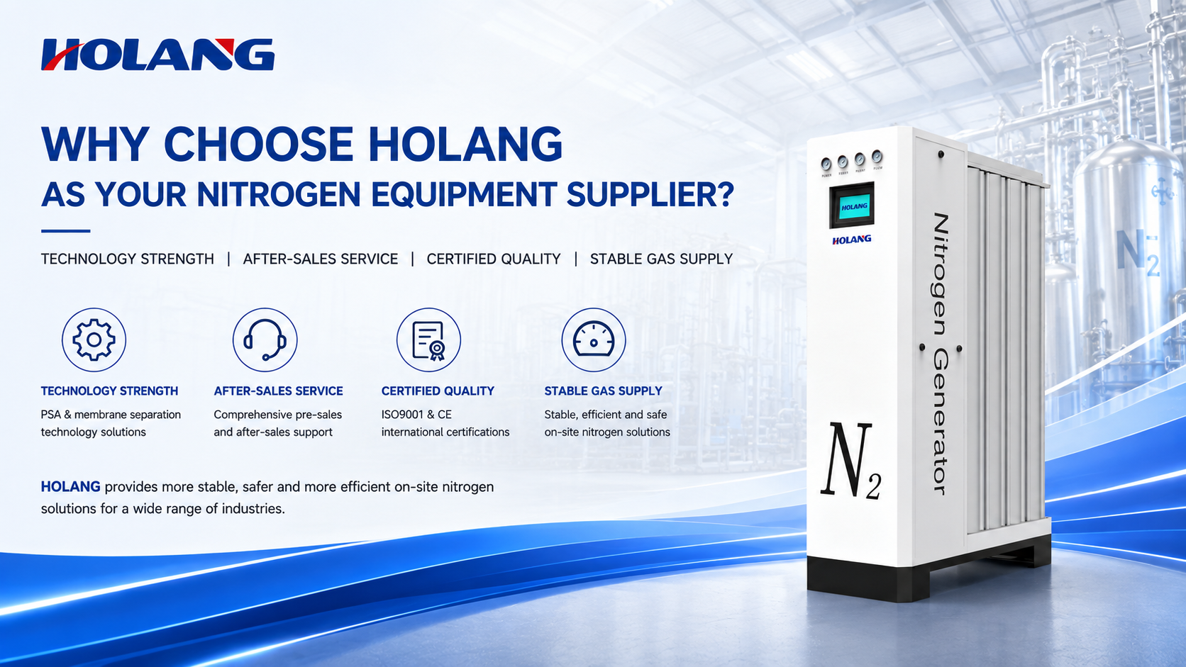 Why Choose HOLANG as Your Nitrogen Equipment Supplier?